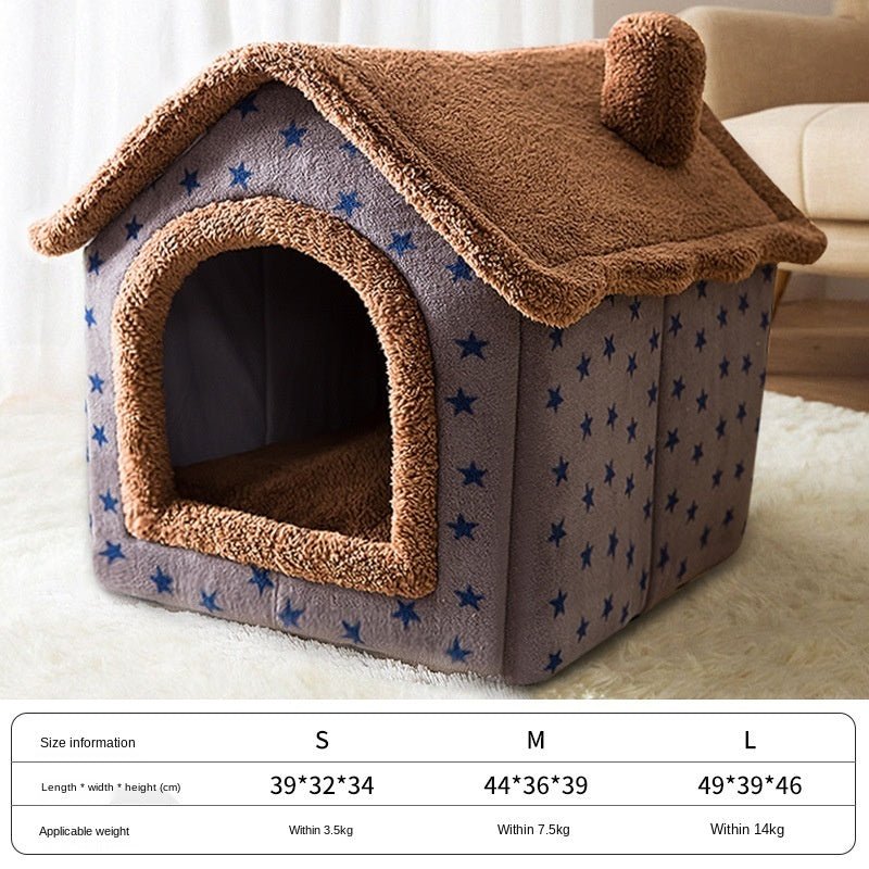 Kuschelige Haustierhütte für kleine Hunde oder Katzen - Lucky Dog Shop