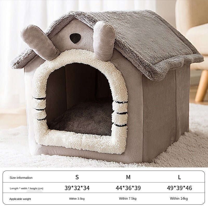 Kuschelige Haustierhütte für kleine Hunde oder Katzen - Lucky Dog Shop