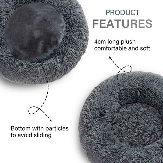 Fluffiges Donut-Hundebett in verschiedenen Farben ⌀ 60-100 cm