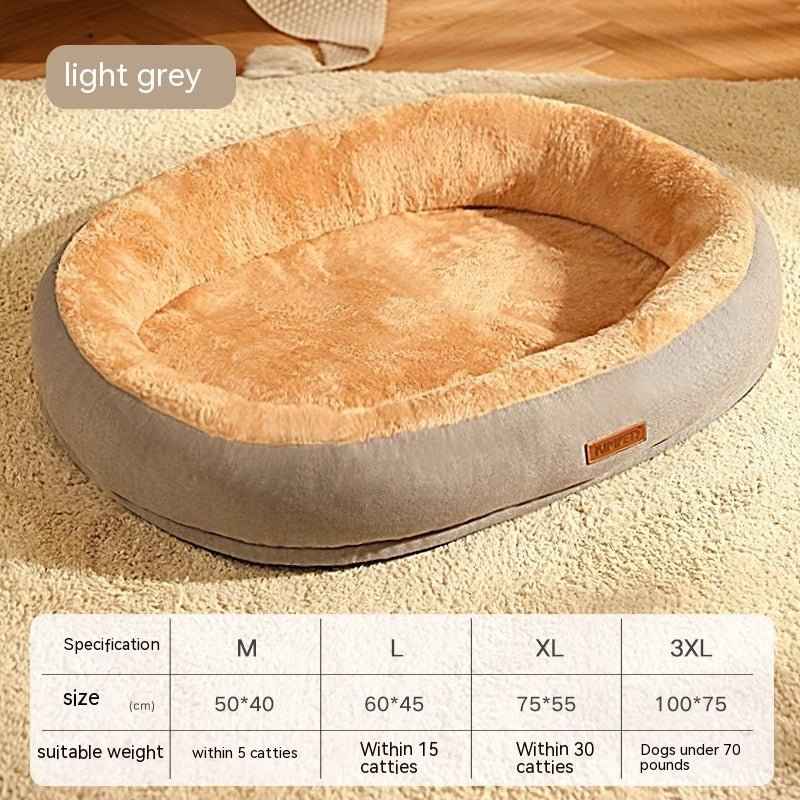 Winterwarmes Hundebett zweifarbig in versch. Größen