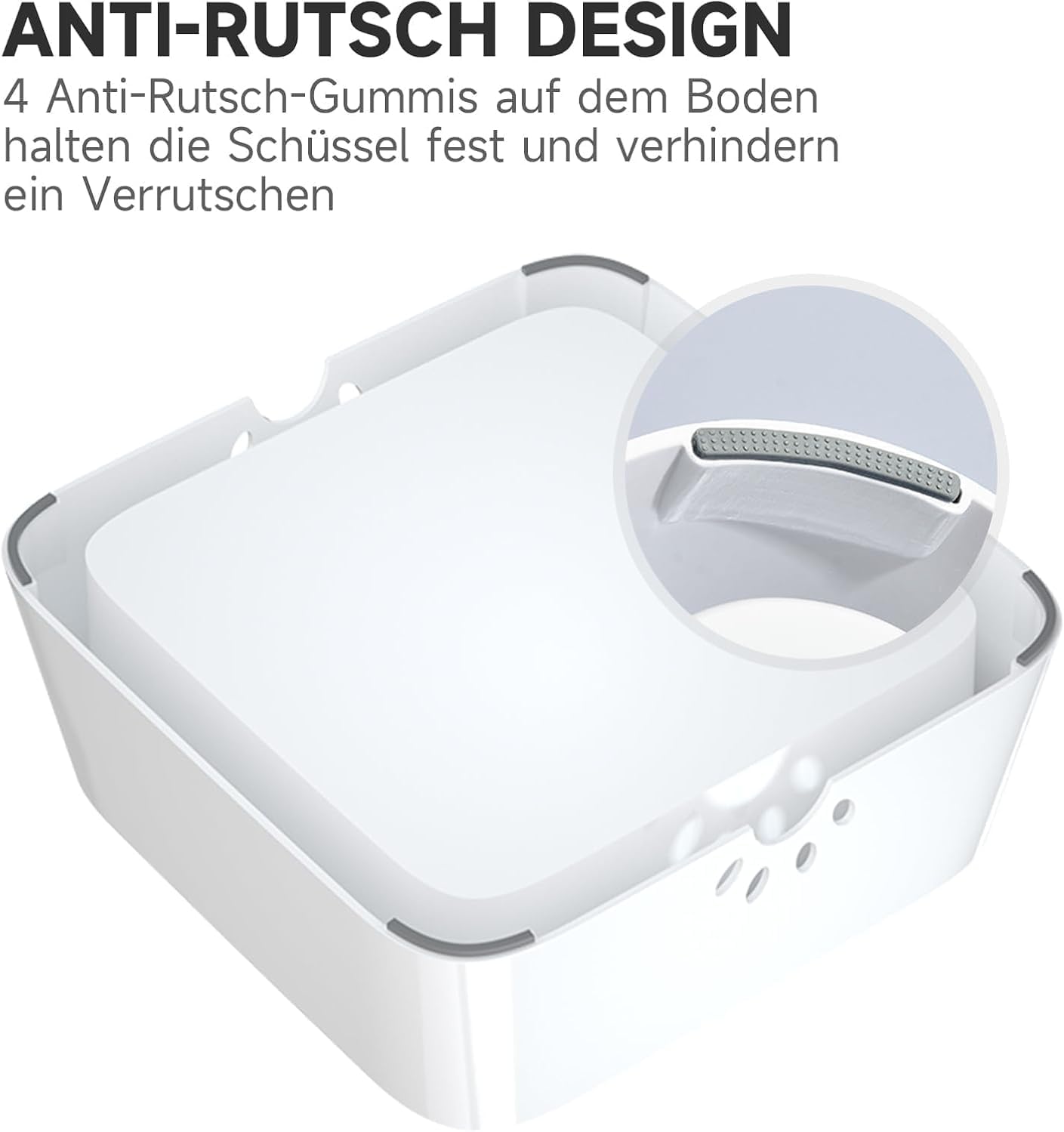 Anti - Sabber und Anti - rutsch Wassernapf für Hunde oder Katzen, auslaufsicher, Anti - Schwap Trinknapf - Lucky Dog Shop