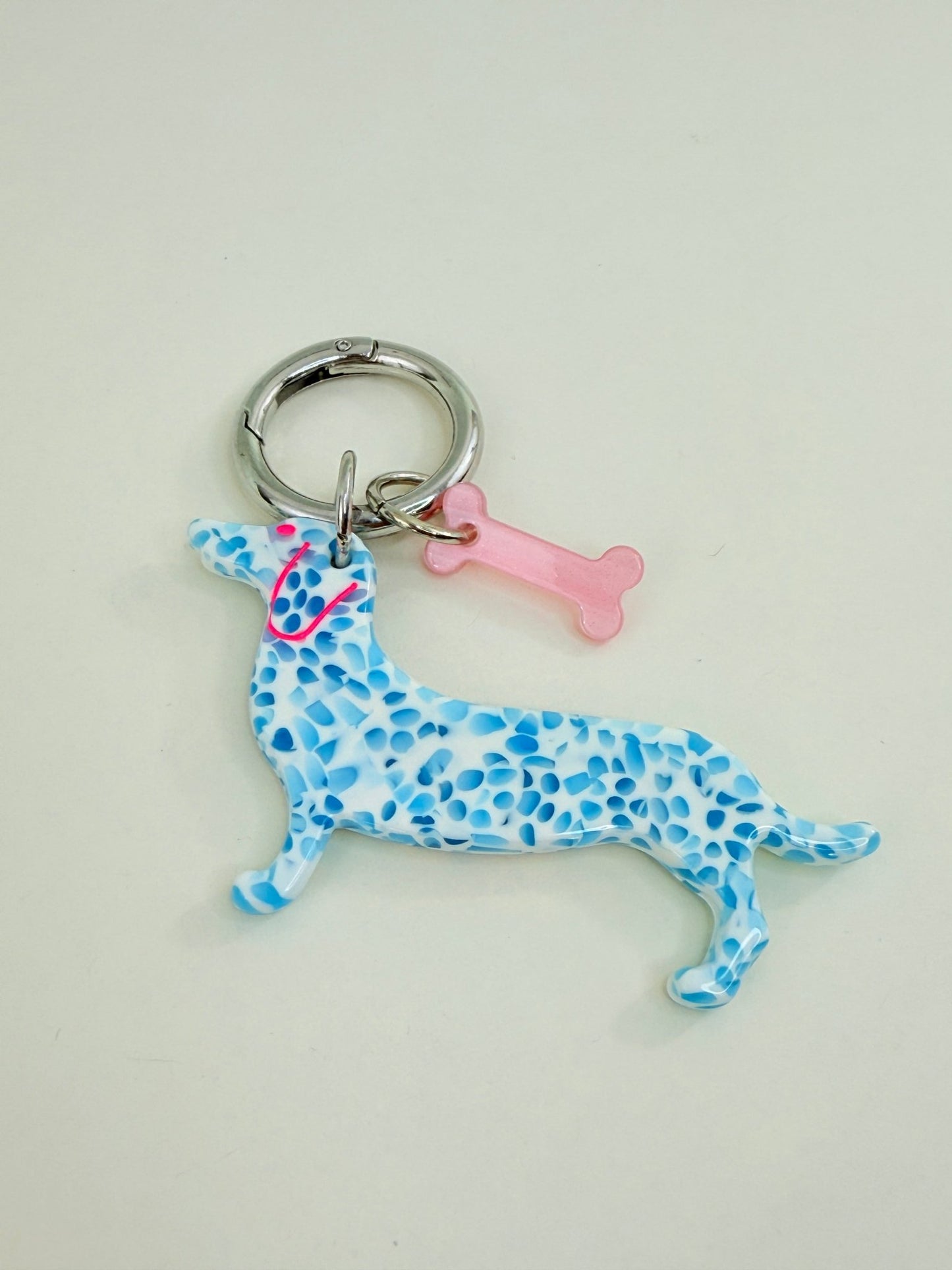 Bag Charm Herz mit Dackel - Anhänger Dackel Liebe - Lucky Dog Shop