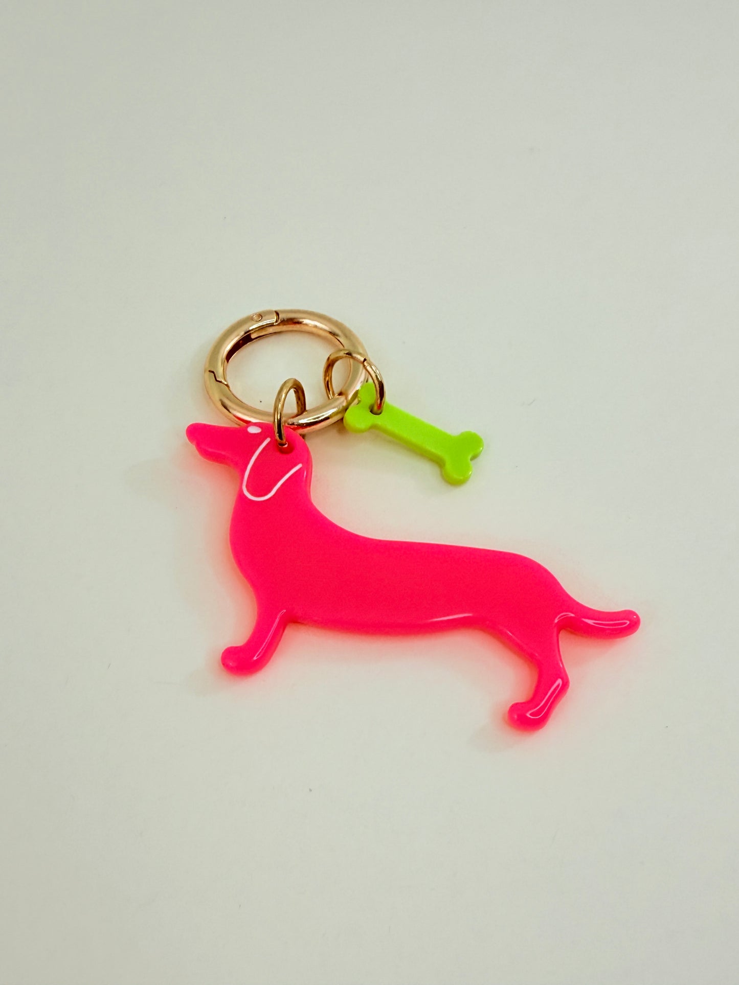Bag Charm Dackel - Anhänger Dackel Liebe