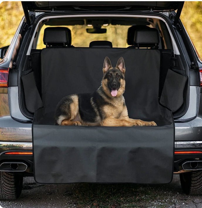 Kofferraumschutz für Hunde mit Seiten - und Ladekantenschutz I Hundedecke für Kofferraum, Wasserdicht & Kratzfest I Universal Kofferraum Schutzmatte für Hunde - Lucky Dog Shop