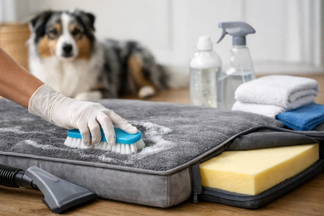 Orthopädisches Hundebett reinigen - Anleitung - Lucky Dog Shop