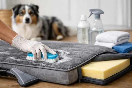 Orthopädisches Hundebett reinigen - Anleitung - Lucky Dog Shop