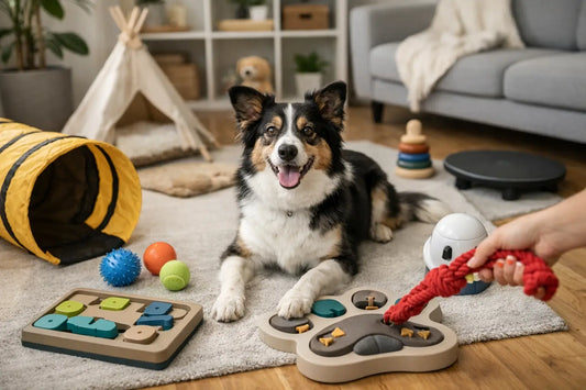 7 Ideen für Hundebeschäftigung drinnen