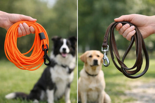Schleppleine vs Führleine beim Hund - Lucky Dog Shop
