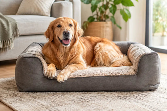 Orthopädisches Hundesofa im Alltag im Review - Lucky Dog Shop