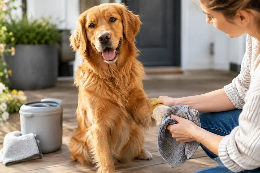 Pfoten nach Spaziergang säubern leicht gemacht - Lucky Dog Shop