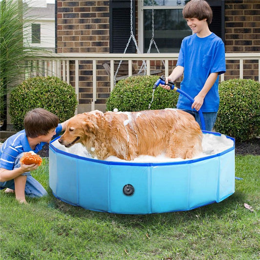 Faltbarer Hundepool - Swimmingpool Hundebad Ø80/100/120cm - Lucky Dog Shop
