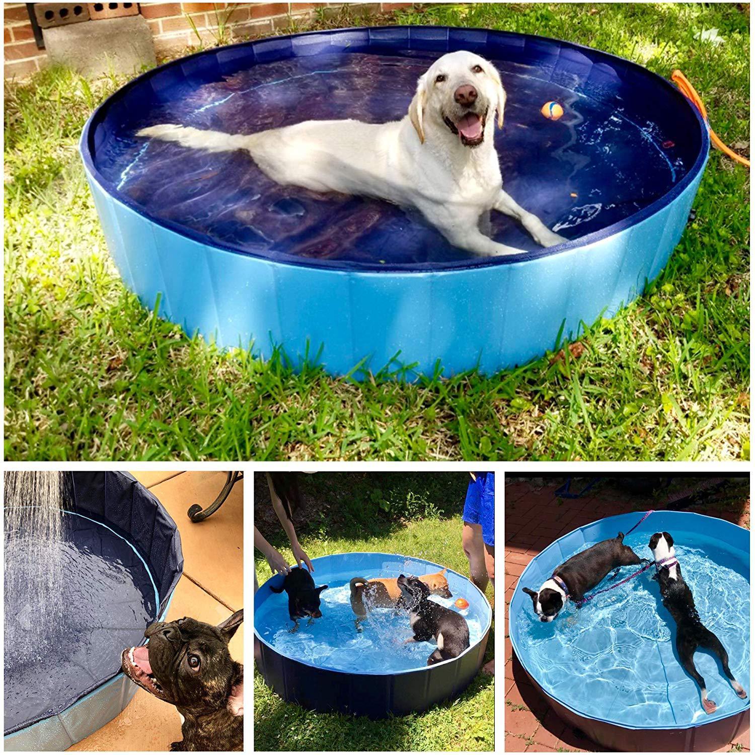Faltbarer Hundepool - Swimmingpool Hundebad Ø80/100/120cm - Lucky Dog Shop
