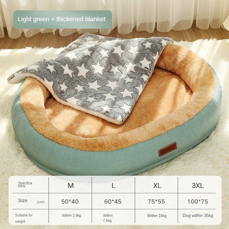 Waschbares Hundebett mit Decke / M - 3XL - Lucky Dog Shop