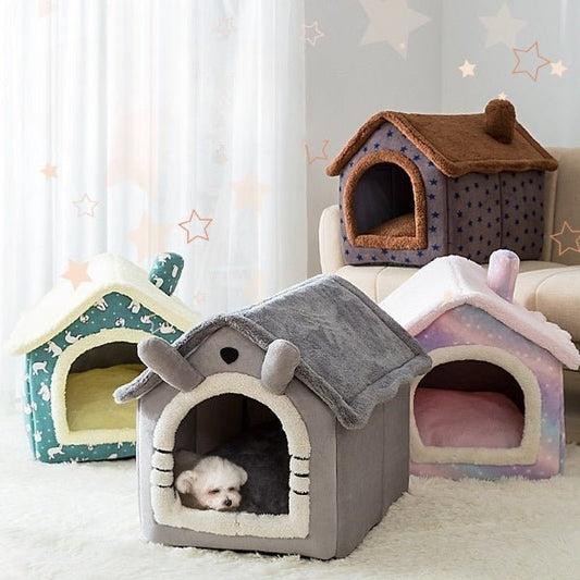 Kuschelige Haustierhütte für kleine Hunde oder Katzen - Lucky Dog Shop