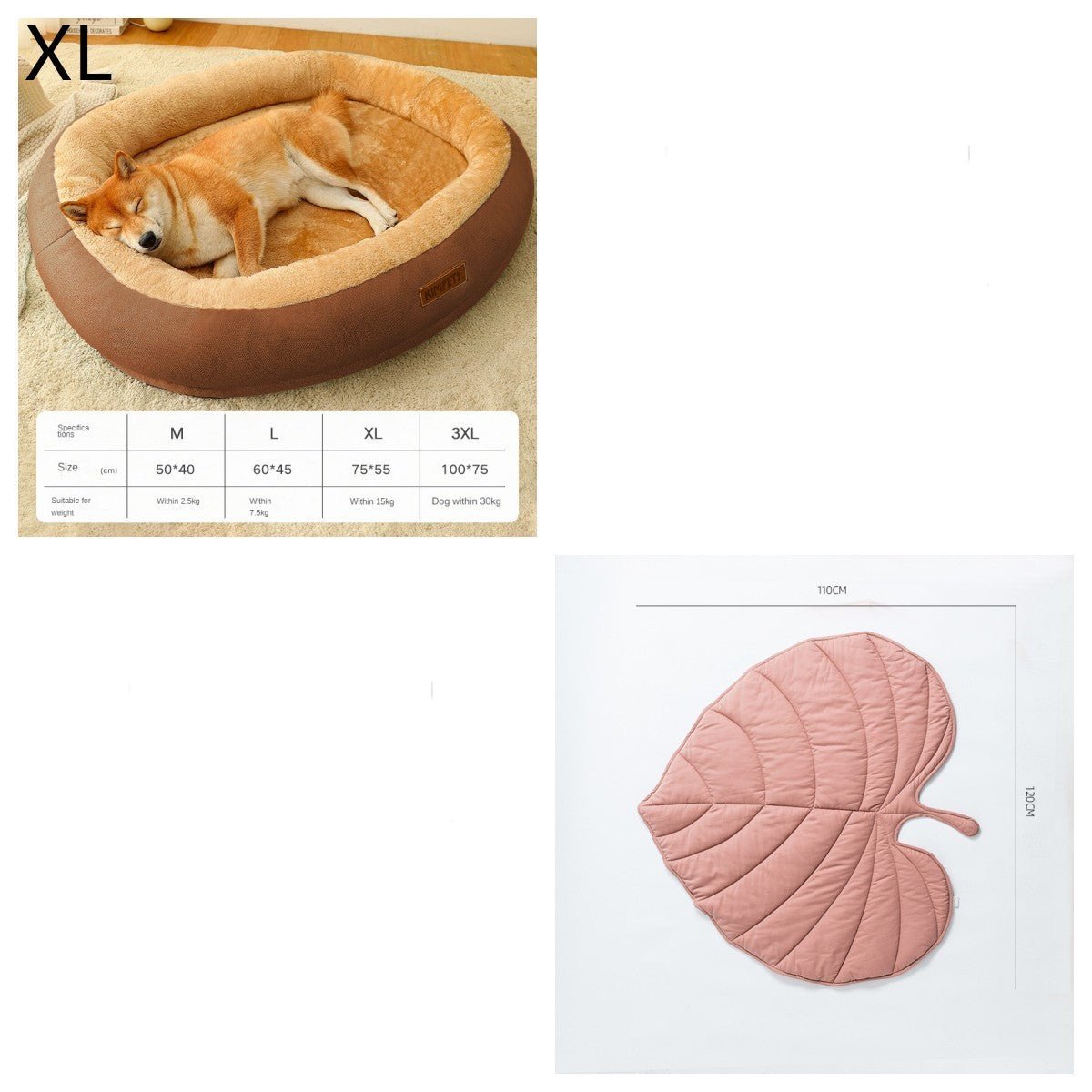 Waschbares Hundebett mit Decke / M - 3XL - Lucky Dog Shop