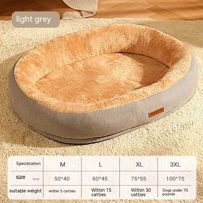 Winterwarmes Hundebett zweifarbig in versch. Größen - Lucky Dog Shop