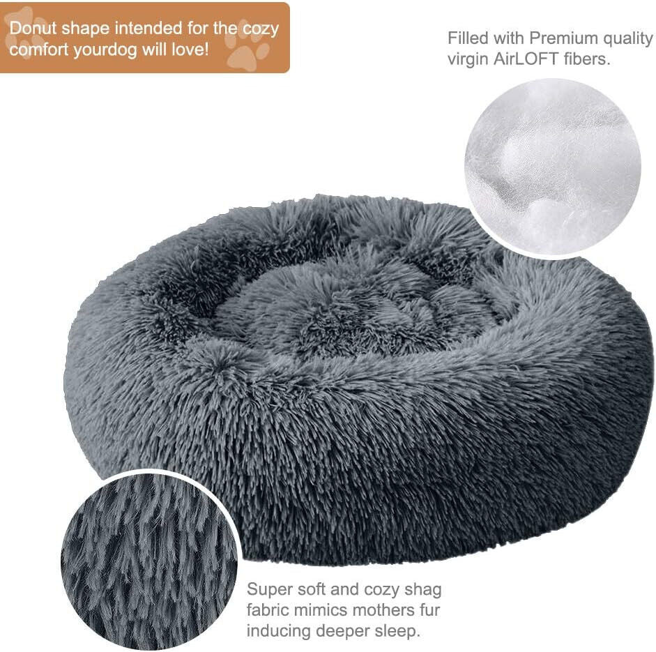 Plüsch - Donut - Haustierbett für Hunde, 60 cm - Lucky Dog Shop
