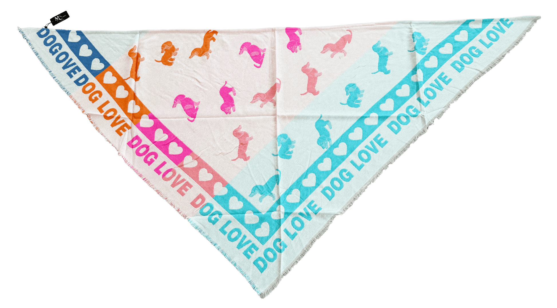 Halstuch Love Dogs - Dreieckstuch für Hundeliebhaber - Lucky Dog Shop