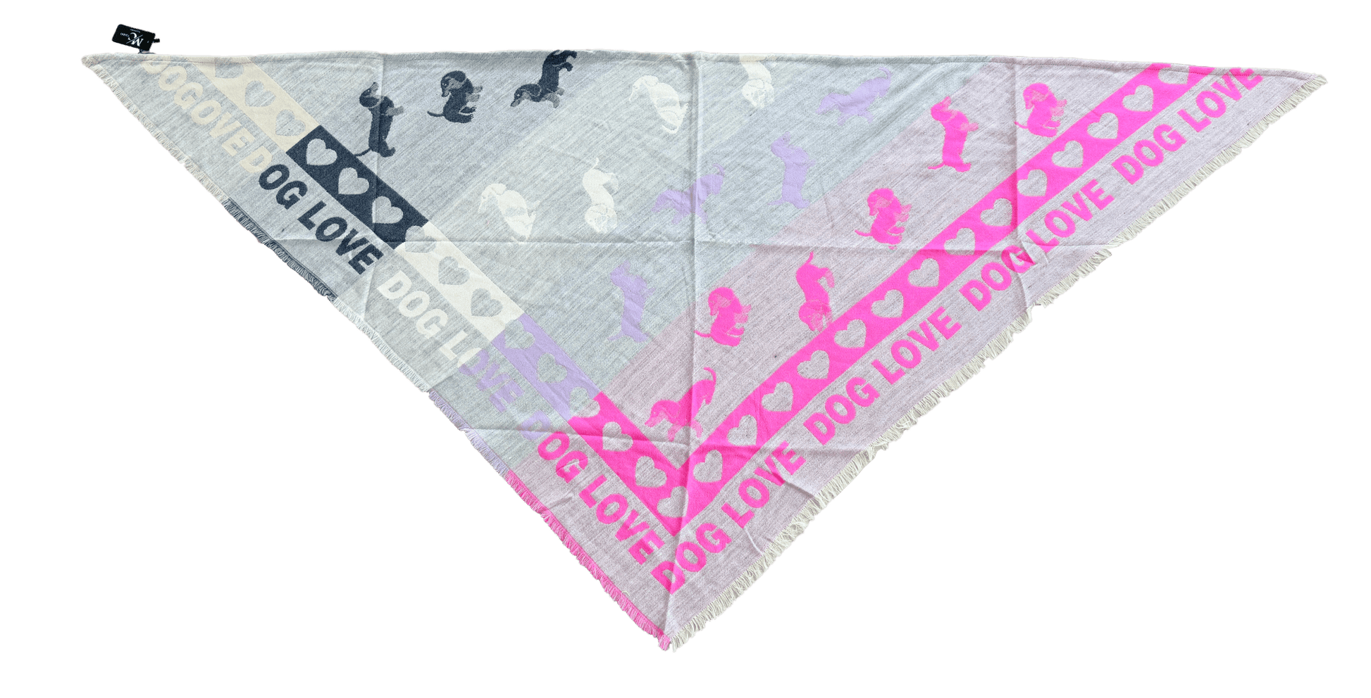 Halstuch Love Dogs - Dreieckstuch für Hundeliebhaber - Lucky Dog Shop