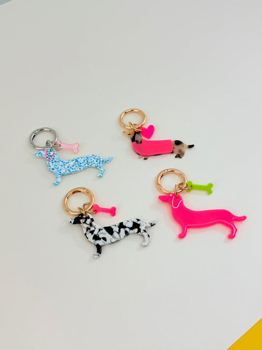 Bag Charm Dackel - Anhänger Dackel Liebe