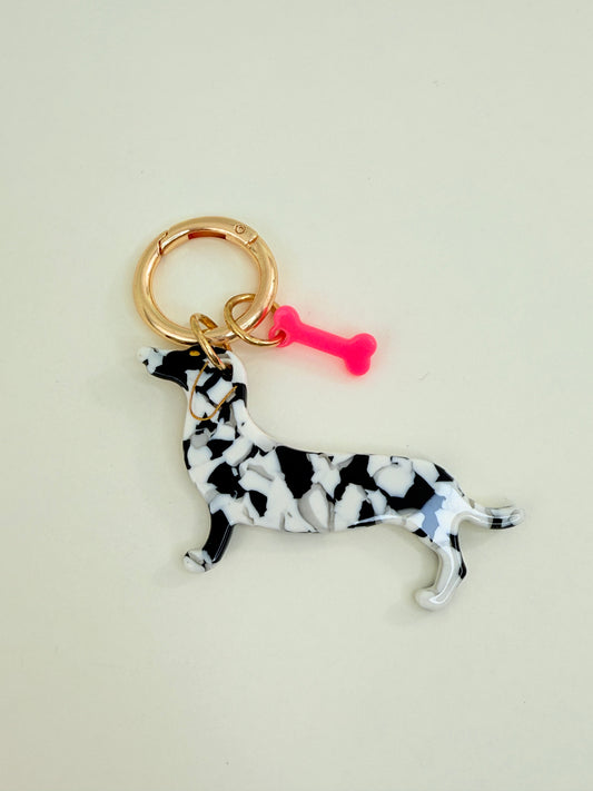 Bag Charm Dackel - Anhänger Dackel Liebe