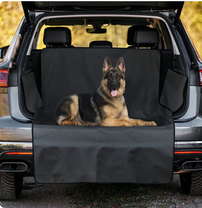 Kofferraumschutz für Hunde mit Seiten - und Ladekantenschutz I Hundedecke für Kofferraum, Wasserdicht & Kratzfest I Universal Kofferraum Schutzmatte für Hunde - Lucky Dog Shop
