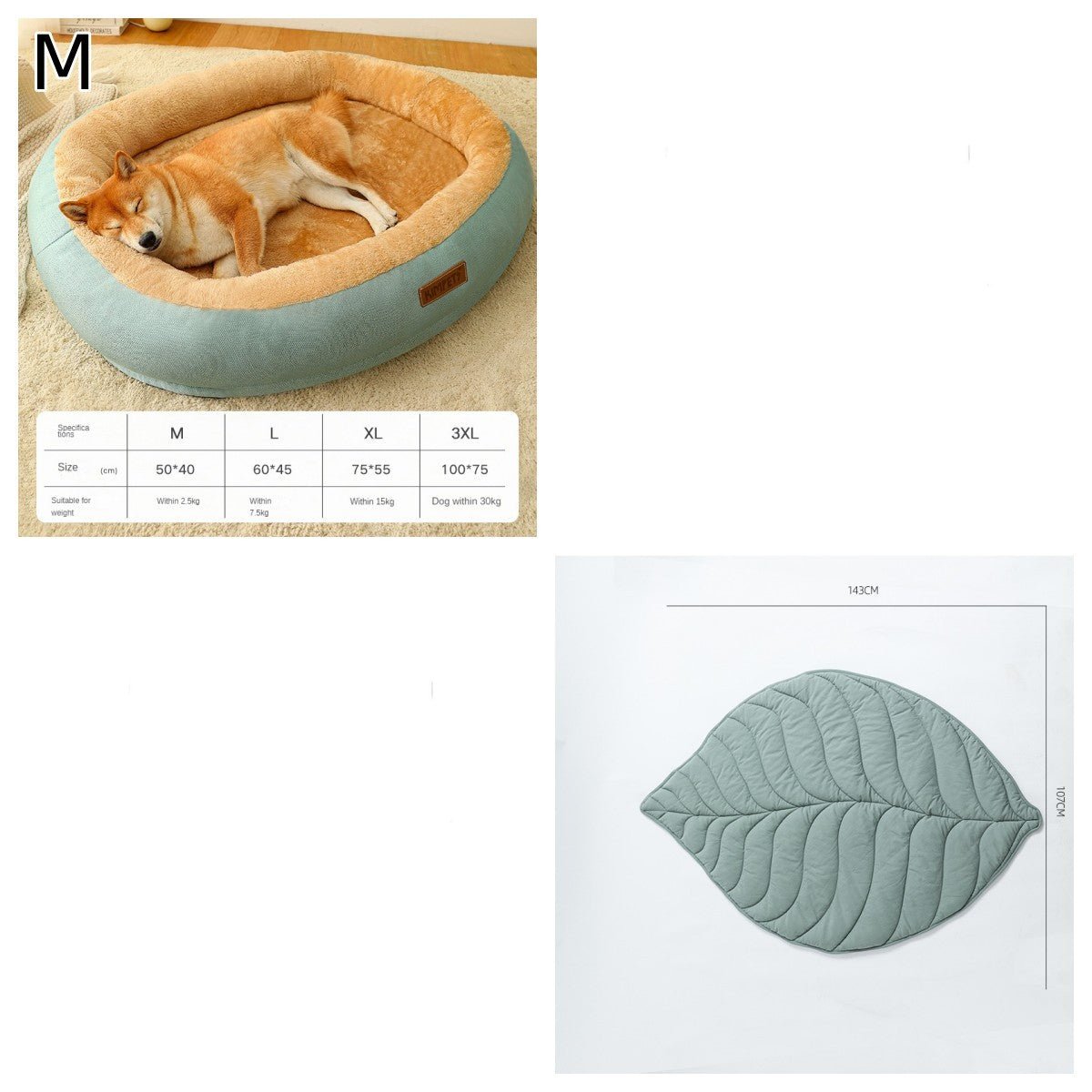 Waschbares Hundebett mit Decke / M - 3XL - Lucky Dog Shop