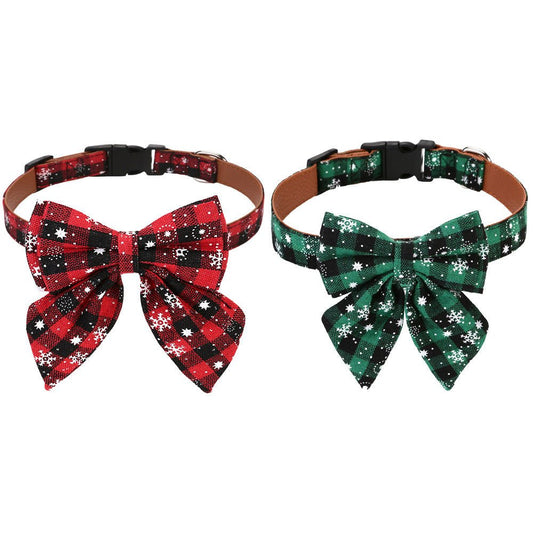 Hundehalsband Weihnachtsschleife - Lucky Dog Shop